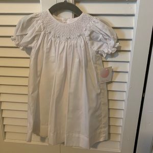 NWT Petit Ami white smocked dress